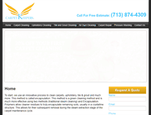 Tablet Screenshot of houstoncarpetkeepers.com